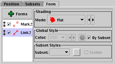 Form tab of Pair Position layer control