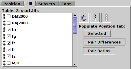 Fill Tab of Matrix layer control