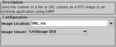 Configuration for Send FITS Image action