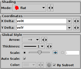 Vector form configuration panel